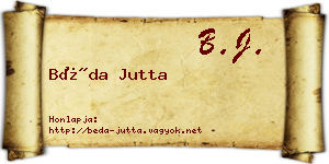Béda Jutta névjegykártya